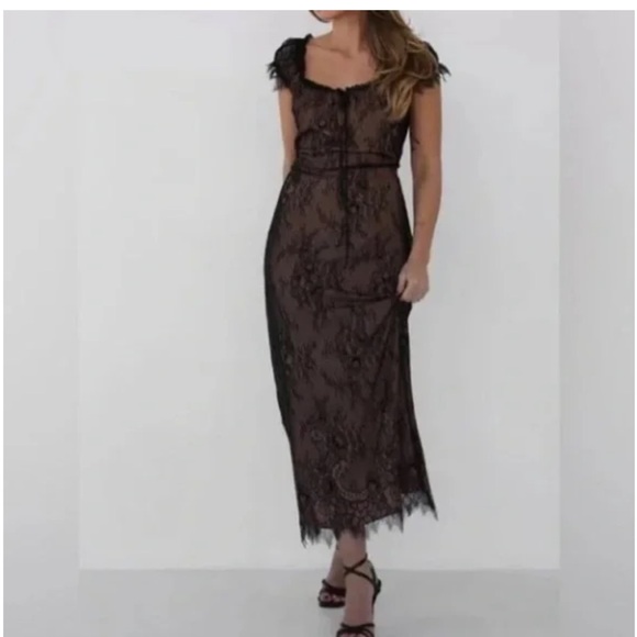 Revolve rumored Victorian Mack dress lace witchy sexy XS nwt - Picture 3 of 3
